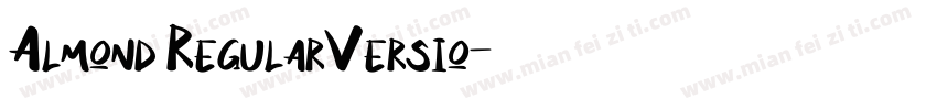 Almond RegularVersio字体转换